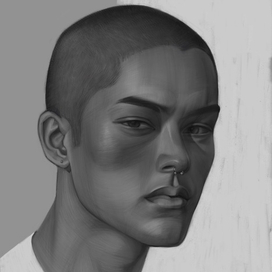 Black and white portrait 