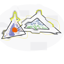 2 треугольник в овале