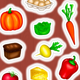 Продукты наклейки