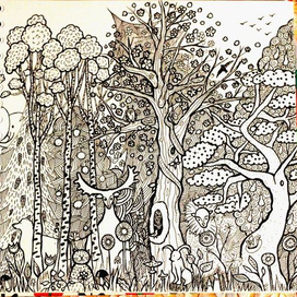 Лес. Полный вид.