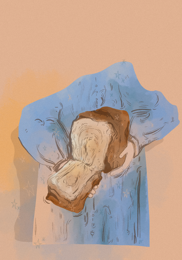 горячий хлеб