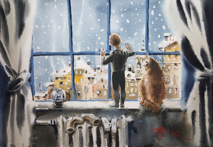  снег идет...