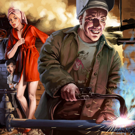 Сварщик, работай в маске!