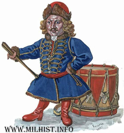 Барабнщик( карла) Лейб-гвардии Семеновского полка1700г.