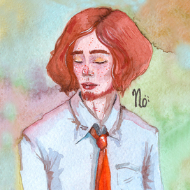 Оранжевый галстук