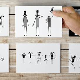 Кукольный театр, открытки.