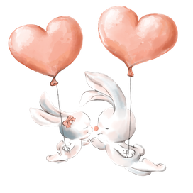 Влюбленные зайчики