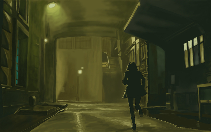 ночь, дождь