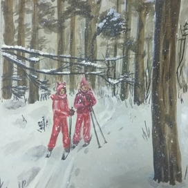 В зимнем лесу