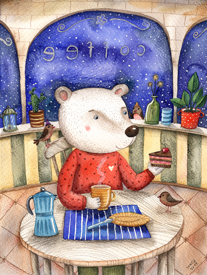 В кофейне "Полярная ночь"  