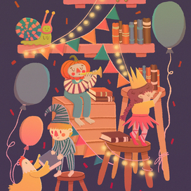 Плакат для фестиваля книжной иллюстрации "Морс 2018"