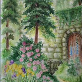 Ф.Бернетт "Таинственный сад". Иллюстрация