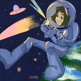 Космическая девочка
