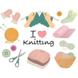 Уютный набор "Я люблю вязание"