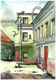 Зеленый двор в Выборге