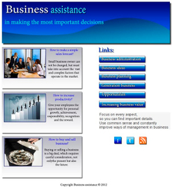 Макет для бизнессайта