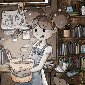 девочка с ростком