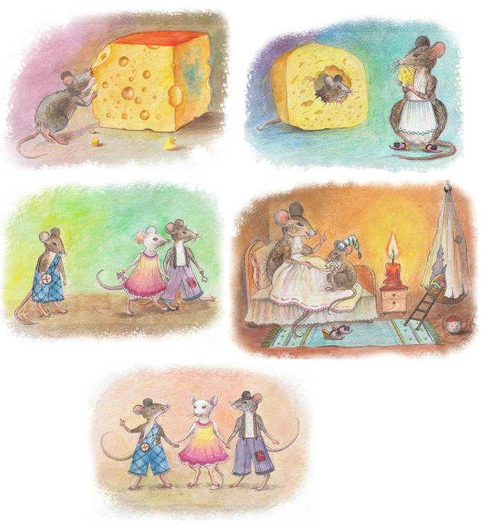 Сказка про мышонка и кусок сыра