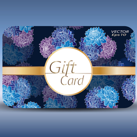 vector design of gift card
