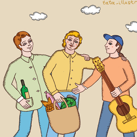 Лубок "На Троих!"