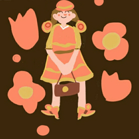 Девушка в красном