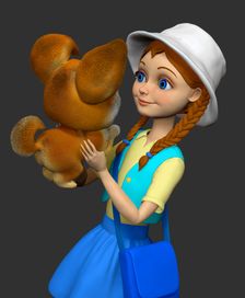 Девочка с собачкой