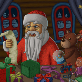 Дед Мороз и Мишка