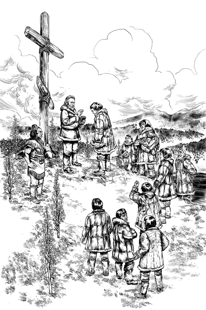 Иллюстрация к роману С.Н. Маркова "Юконский ворон"