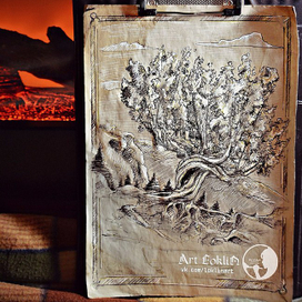 Иллюстрация по вселенной Harry Potter / The Whomping willow. "Гремучая Ива"