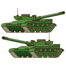 Современный танк.