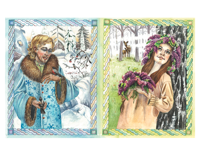 Иллюстрация для  сказки "Cнегурочка"