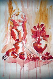 Этюд с гипсовой фигурой