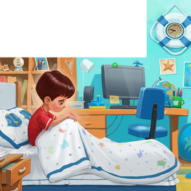 Nicholas's mom came into his room...