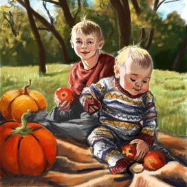 Осенние яблоки