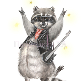 Енот рок звезда