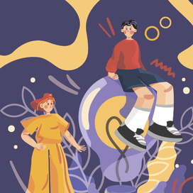 Персонажи продумывают идею