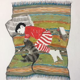 спящий котик