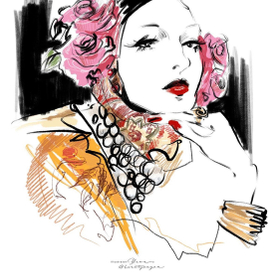 Фэшн иллюстрация 