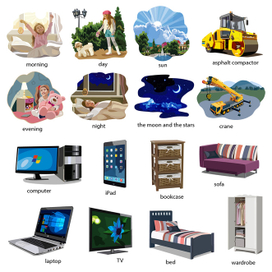 Иллюстрации для книги по изучению английского.