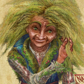 Портрет Кикиморы. Персонаж для анимации