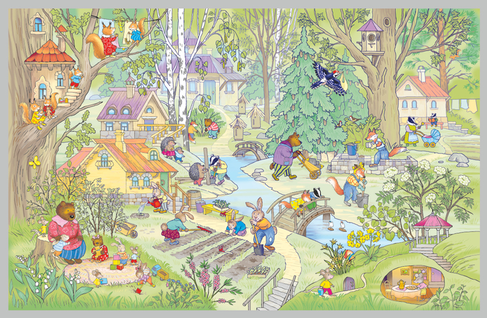 Сказочный лес. Весна.