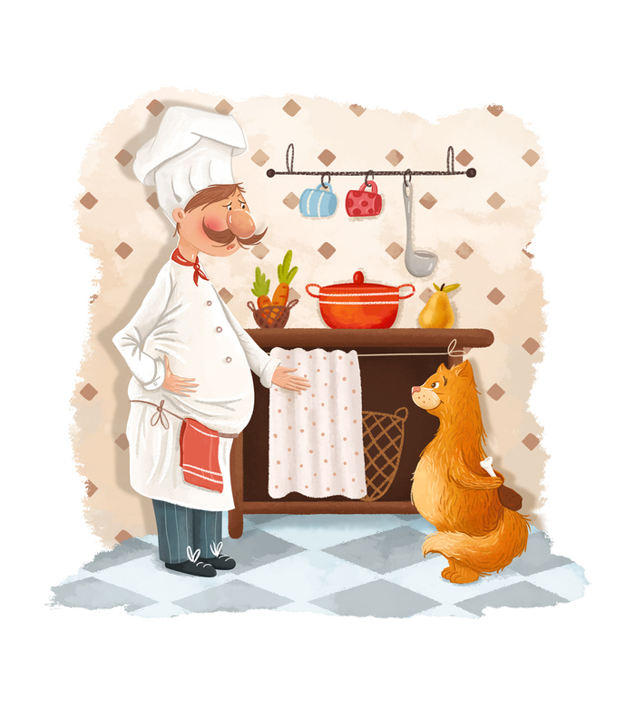Кот и повар