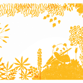 Черно-белая жизнь панд среди зеленых лесов-1