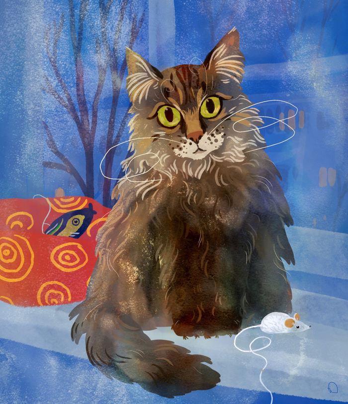 Кот у окошка