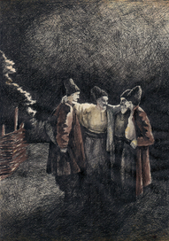 Иллюстрация к повести "Майская ночь, или Утопленница"