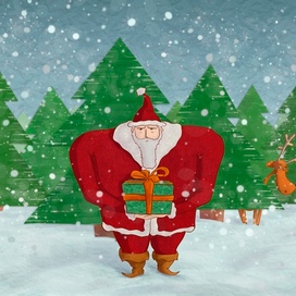 Дед мороз - штангист