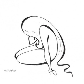 Виньетка с девушкой