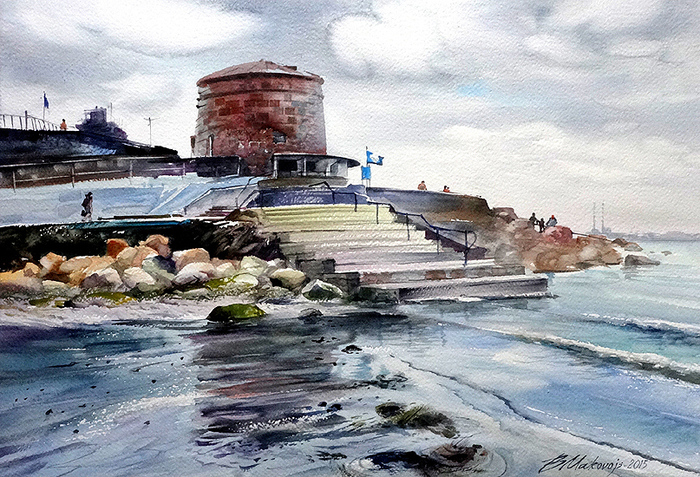 Купальный сезон на Ирландском море.