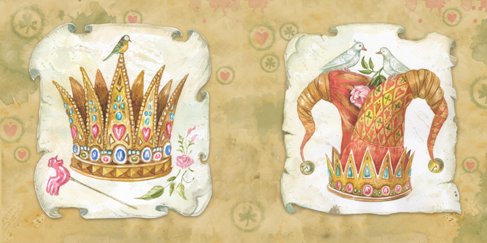 "Колпак и корона" форзац