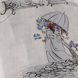 "Женщина и птицы"